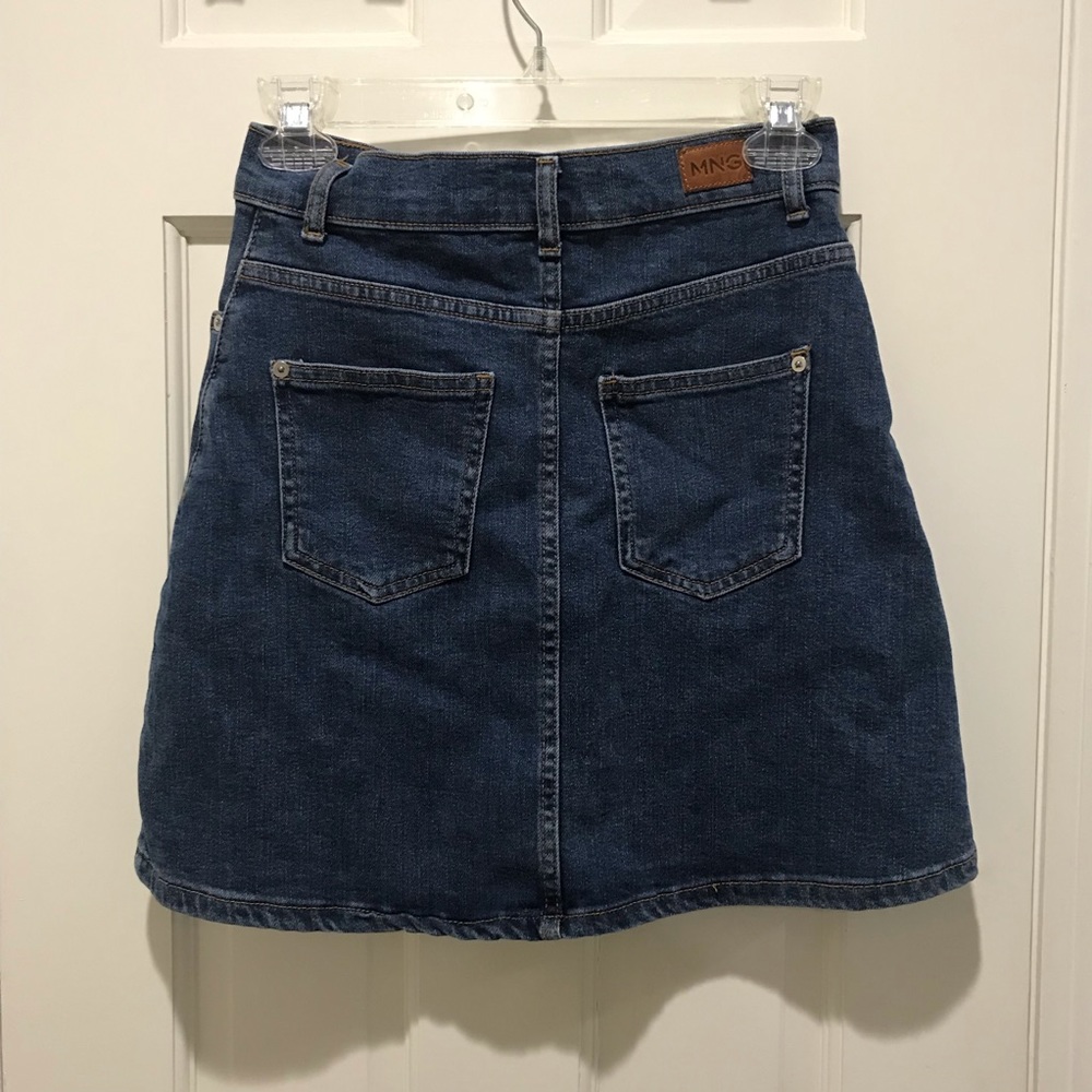 Mango Denim Button Down Skirt - Picture 3 of 6